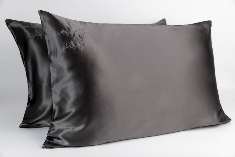 Silk Pillow Slip - Stone Grey